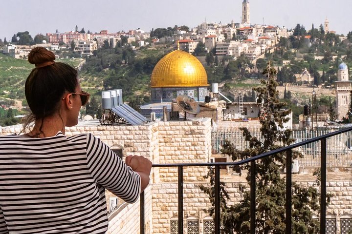 Stone lanes of Jerusalem's Old City and the approach to Bethlehem's Church of the Nativity